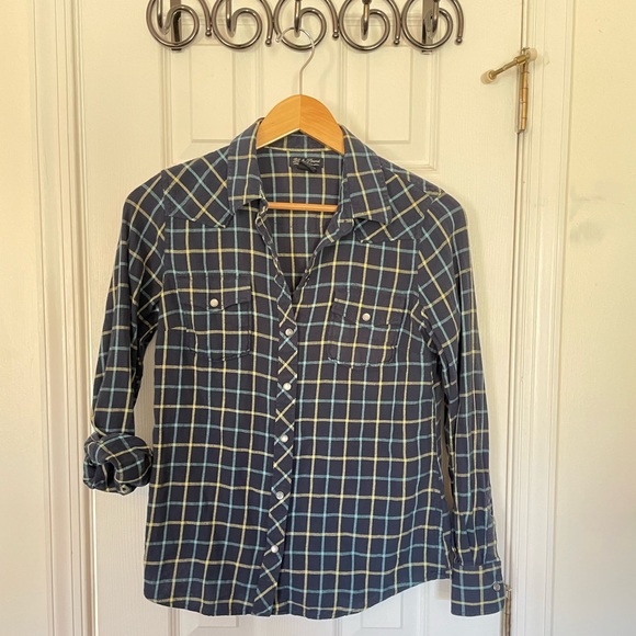 Lucky Brand Dixie Windowpane Flannel Shirt - Picture 5 of 9